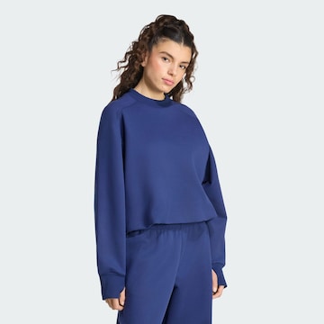 Sweat de sport 'Soft Lux' ADIDAS SPORTSWEAR en bleu : devant
