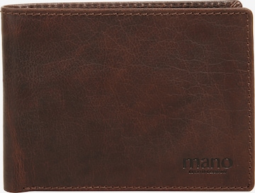 mano Portemonnaie 'mano Geldbörse DON SIMON' in Braun: Vorderseite