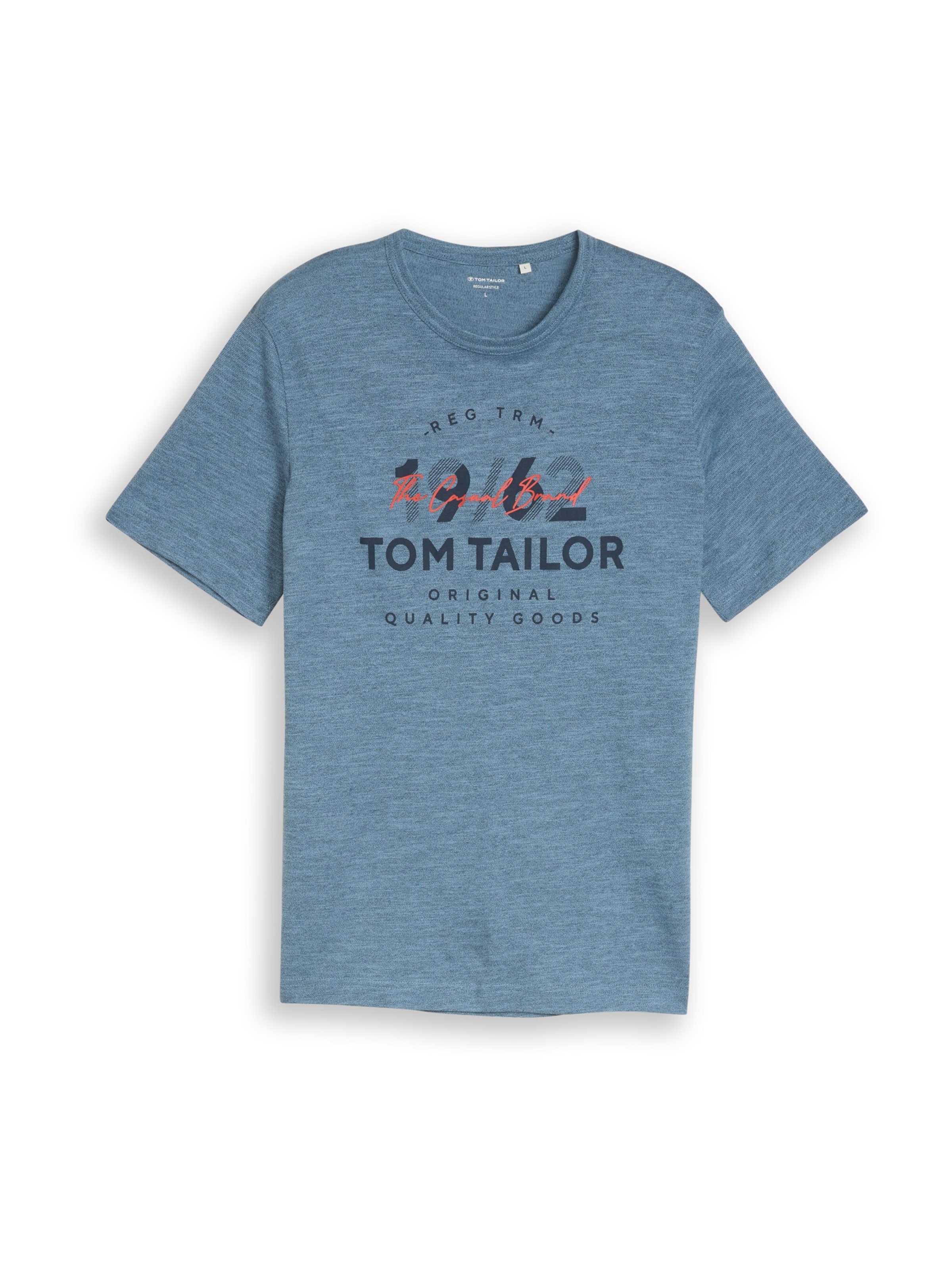 TOM TAILOR Tričko – modrá: přední strana