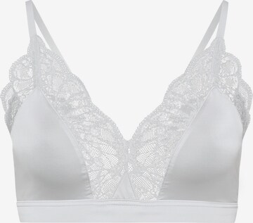 Hanro Triangle Bra 'Mae' in Grey: front