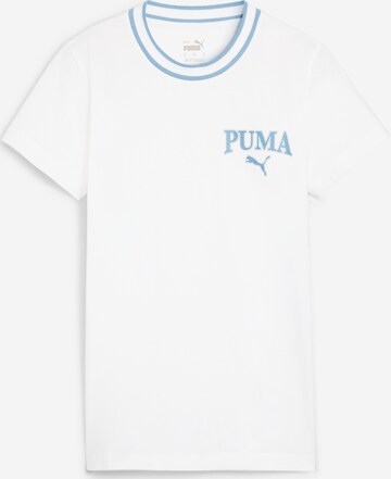 PUMA Тениска 'SQUAD' в бяло: отпред