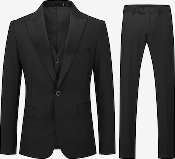 Youthup Anzug in Schwarz: Vorderseite