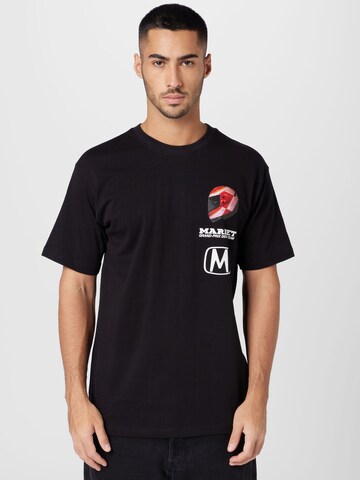 MARKET - Camiseta en negro: frente