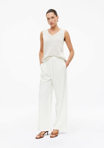Wide Leg Pantalon s.Oliver BLACK LABEL en beige : devant
