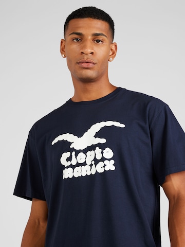 Cleptomanicx T-Shirt 'Clouds' in Blau