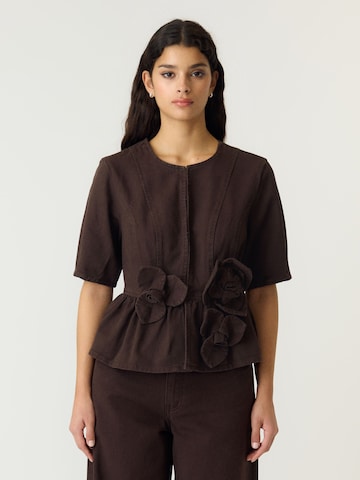 YAS - Chaqueta de entretiempo en marrón: frente