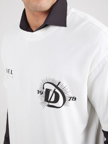 DIESEL Μπλουζάκι 'BOGGY-V6' σε λευκό