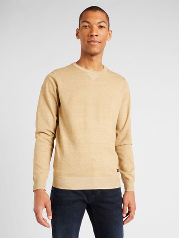 Pull-over 'Bruton' BLEND en beige : devant