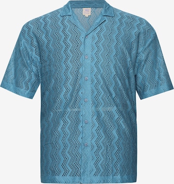 mėlyna Campus Sutra Patogus modelis Marškiniai 'Talulla': priekis