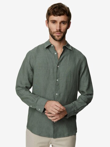 Marks & Spencer Regular fit Button Up Shirt in Green: front