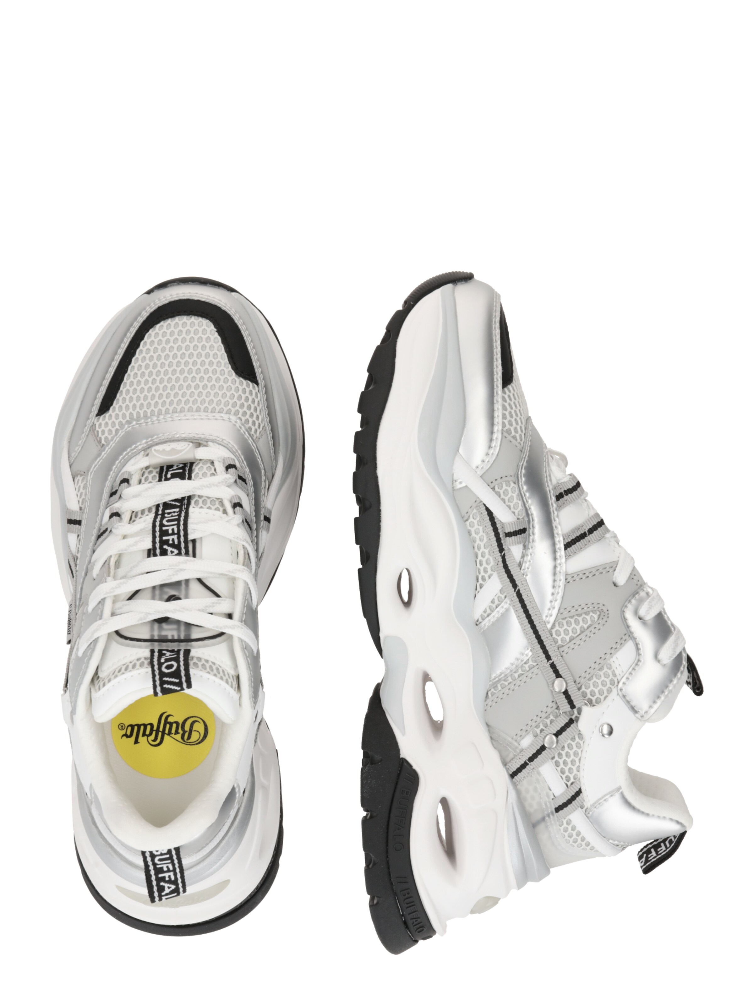 Baskets basses 'Triplet Hollow' BUFFALO en argent