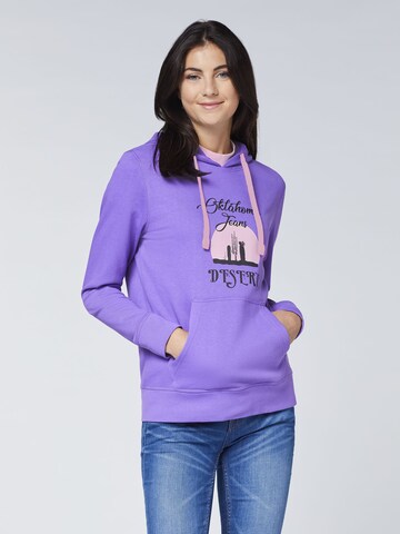 Oklahoma Jeans Sweatshirt in Purple: front