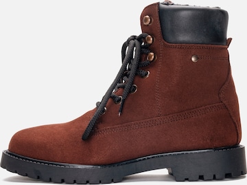 Boots stringati 'Gadea' di nae Vegan Shoes in marrone: frontale