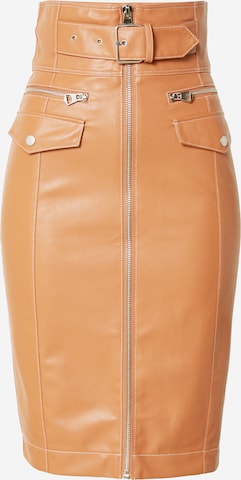 Katy Perry exclusive for ABOUT YOU Skirt 'Dita' in Brown: front