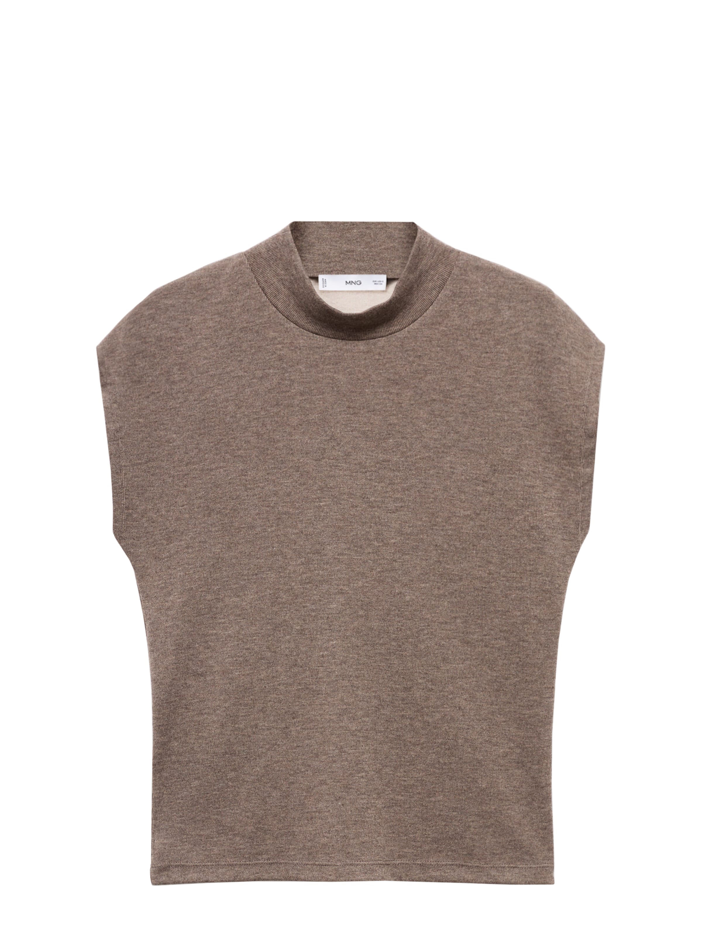 MANGO Тениска 'MICHI' в кафяво: отпред