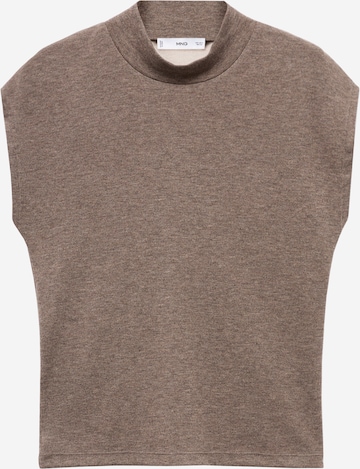 MANGO Majica 'MICHI' | rjava barva: sprednja stran
