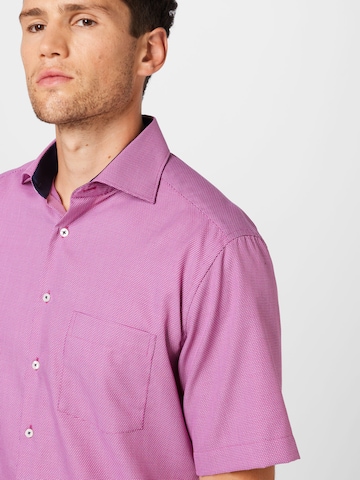 ETERNA Regular fit Button Up Shirt in Pink