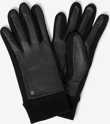 Pearlwood Handschuhe 'Smilla' in Schwarz: Vorderseite