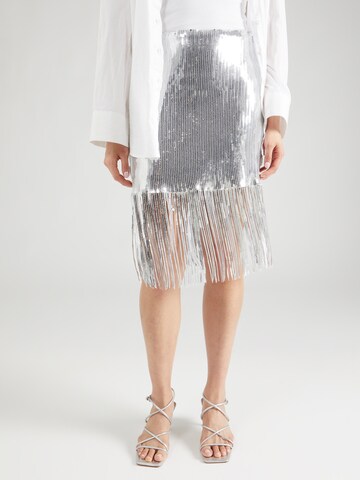 VILA Skirt 'VIMAJLA' in Silver: front
