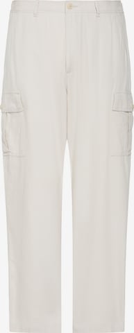 Loosefit Pantalon cargo Calvin Klein Jeans en blanc : devant