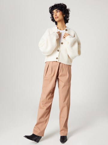 florence by mills exclusive for ABOUT YOU Loose fit Trousers 'Viola' in Beige
