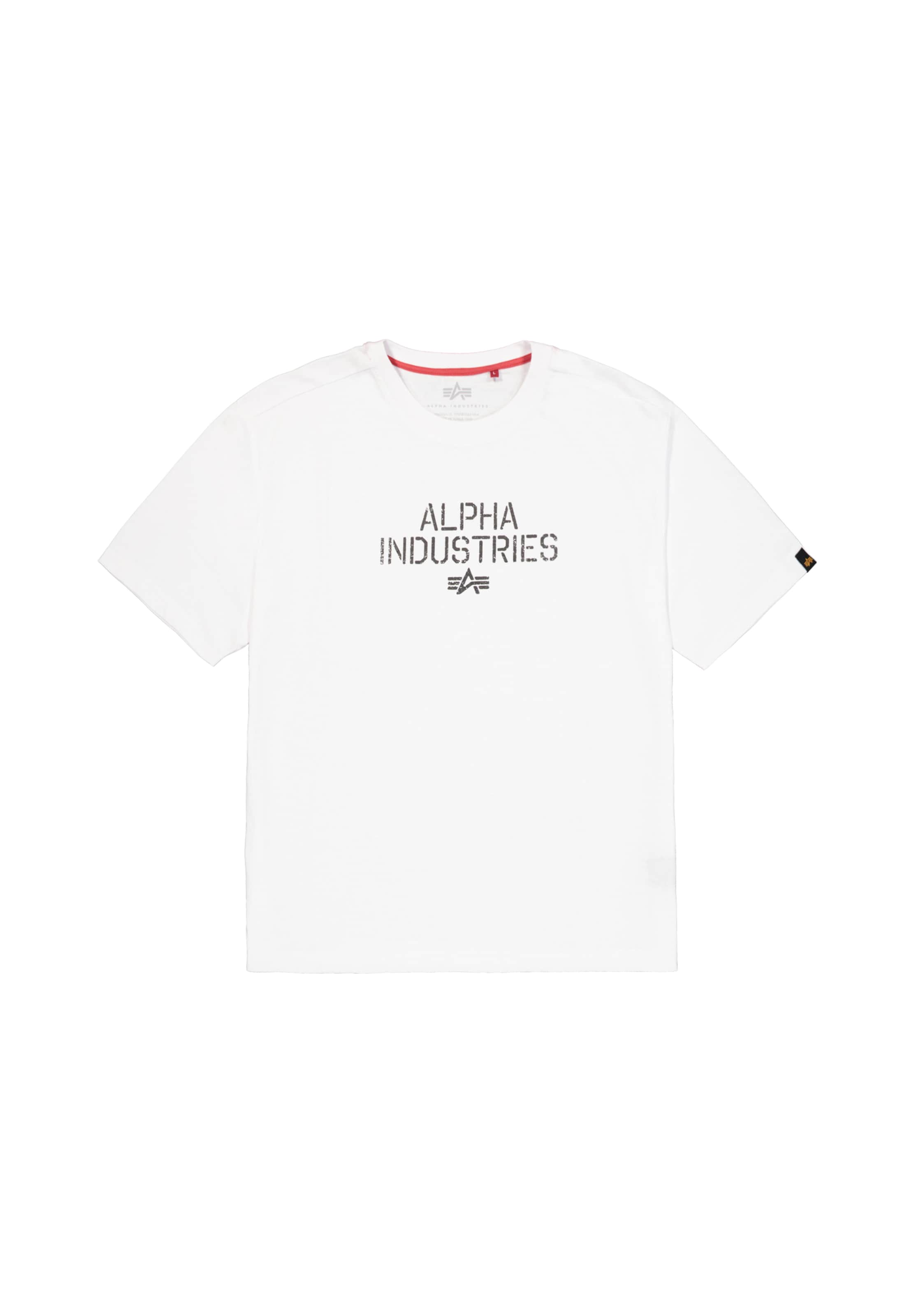 ALPHA INDUSTRIES - Camiseta en blanco: frente