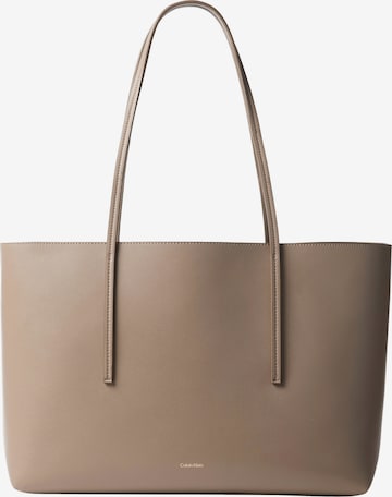 Calvin Klein "Чанта тип ""Shopper""" в кафяво: отпред