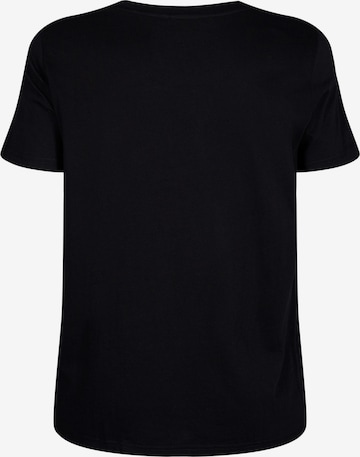 Zizzi T-shirt 'VELIN' i svart