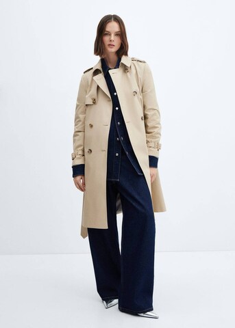 MANGO Between-Seasons Coat 'Polana' in Beige