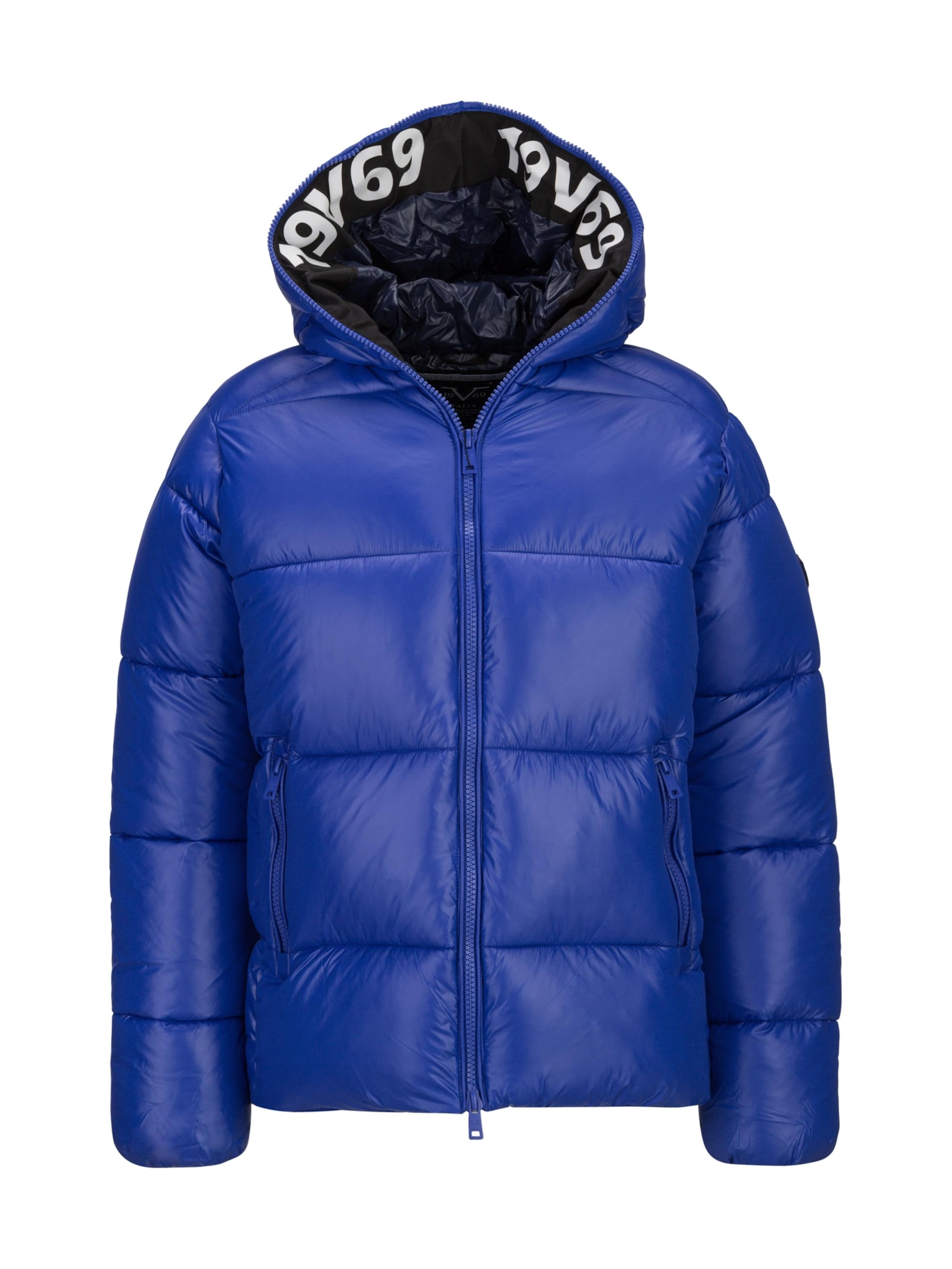 19V69 ITALIA Winterjas 'Delano' in Blauw: voorkant