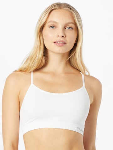 Hummel - Soutien Bustier Soutien de desporto em branco: frente