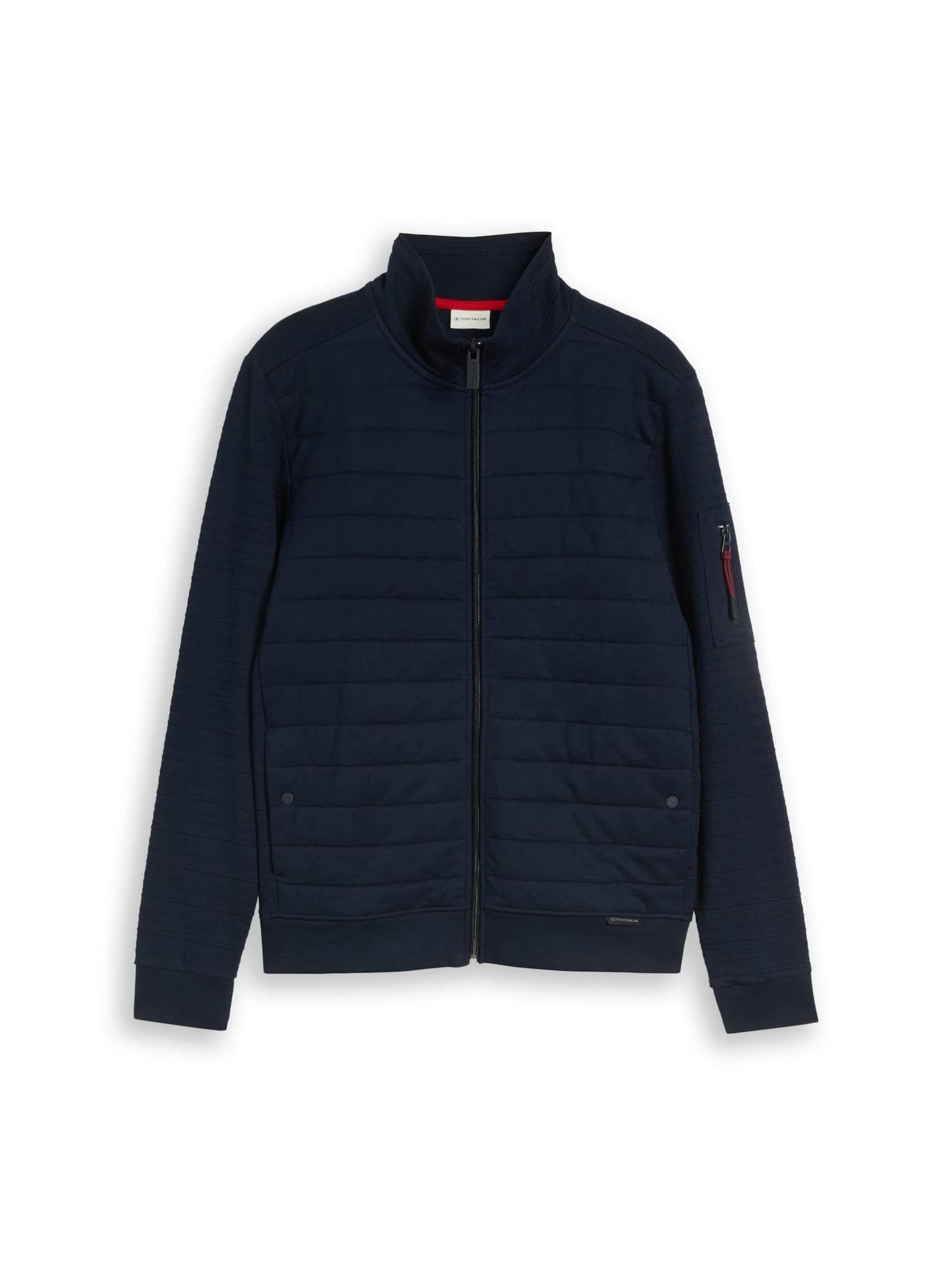 TOM TAILOR Sweatjacke in Blau: Vorderseite