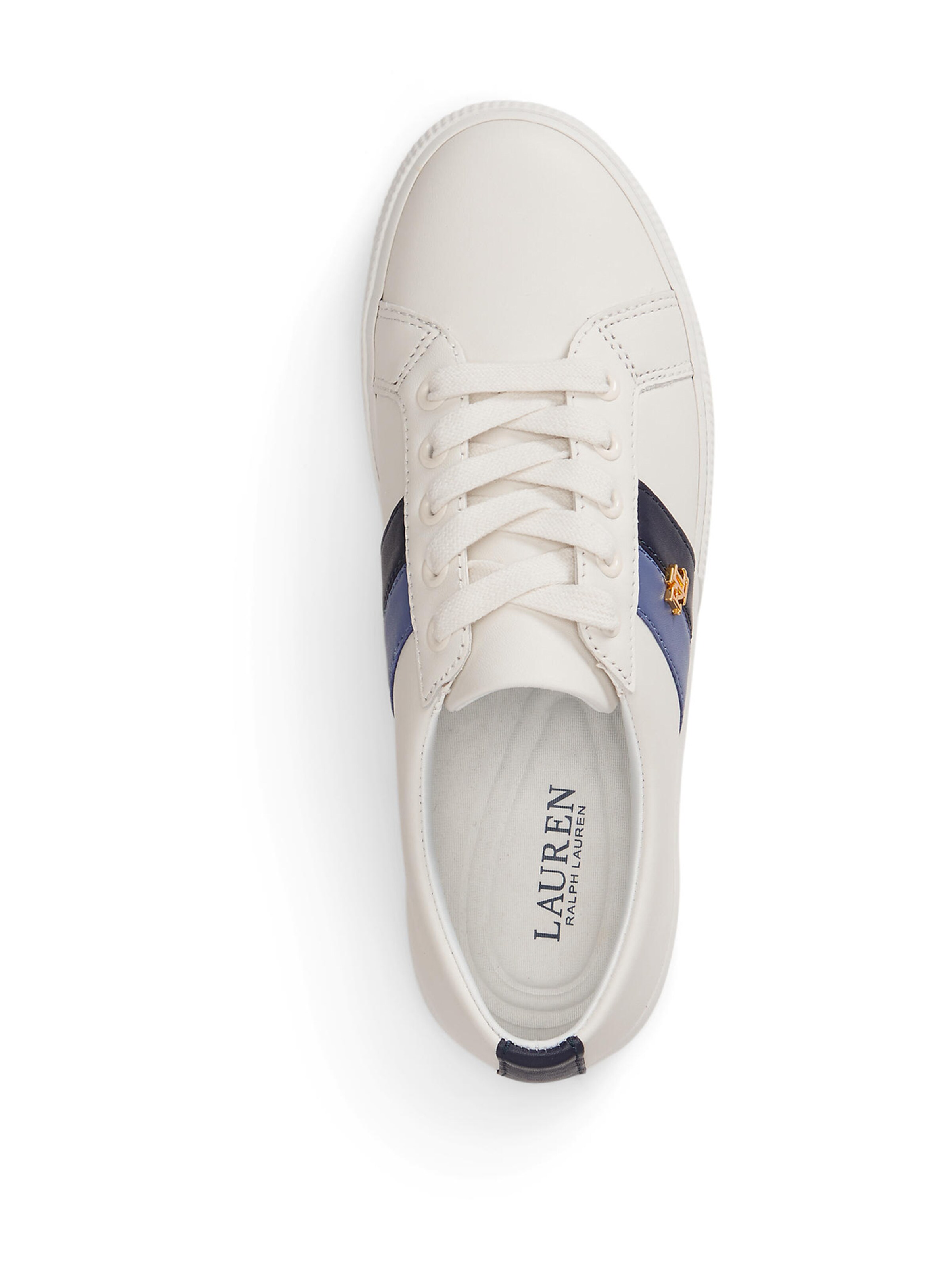 Sneaker low 'JANSON II' de la Lauren Ralph Lauren pe alb