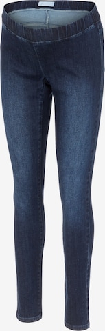 MAMALICIOUS Slim fit Jeggings 'Lola' in Blue: front
