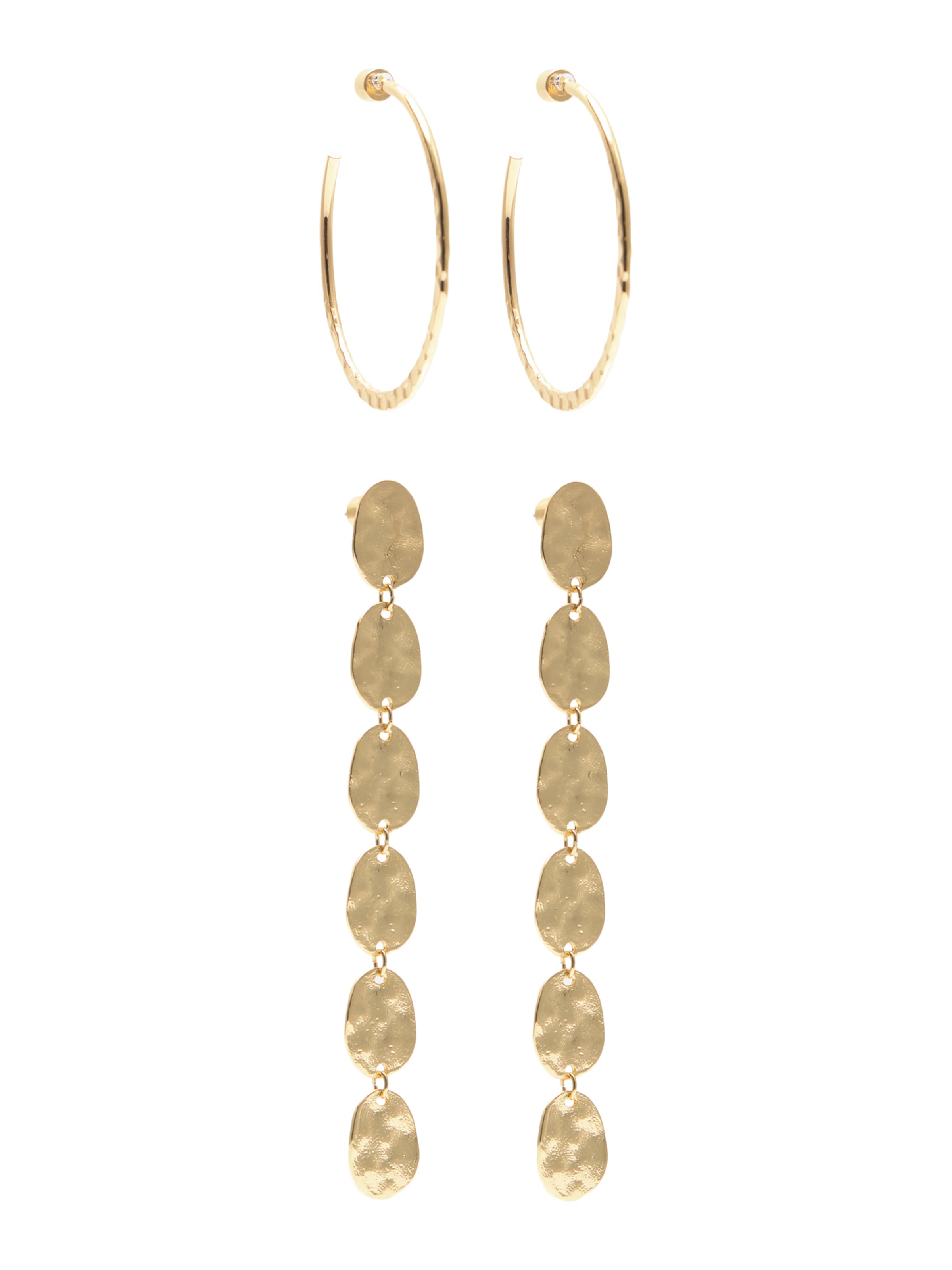 Pull&Bear Náušnice – zlatá: přední strana