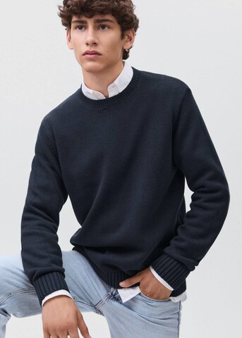 MANGO TEEN Sweater 'Basico' in Blue
