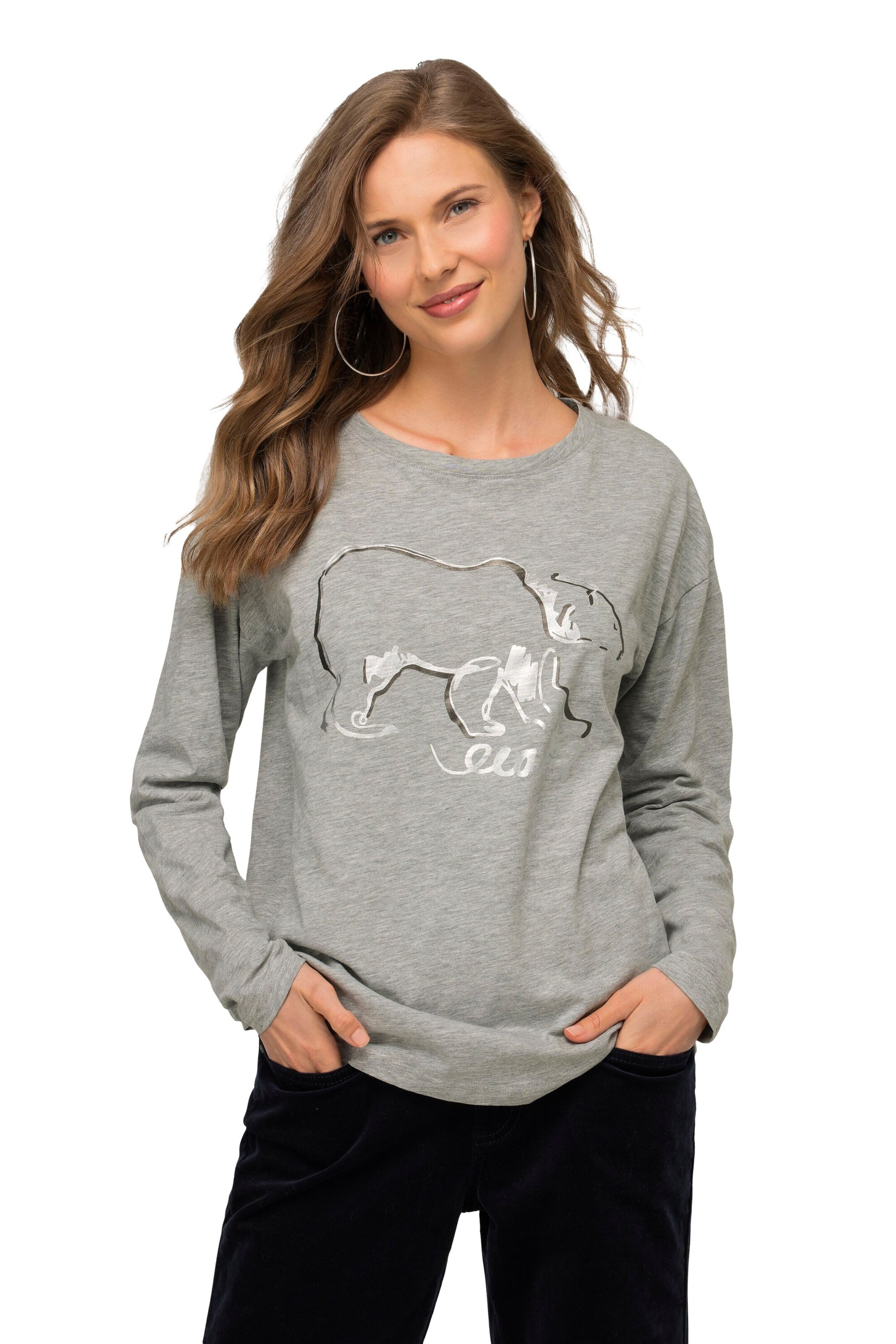 LAURASØN Shirt in Grau: Vorderseite