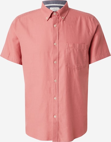 s.Oliver Overhemd in Rood: voorkant