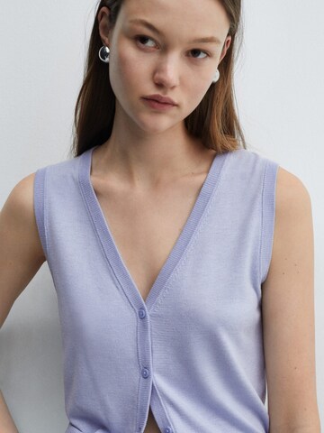 MANGO Vest 'LUKA' in Purple