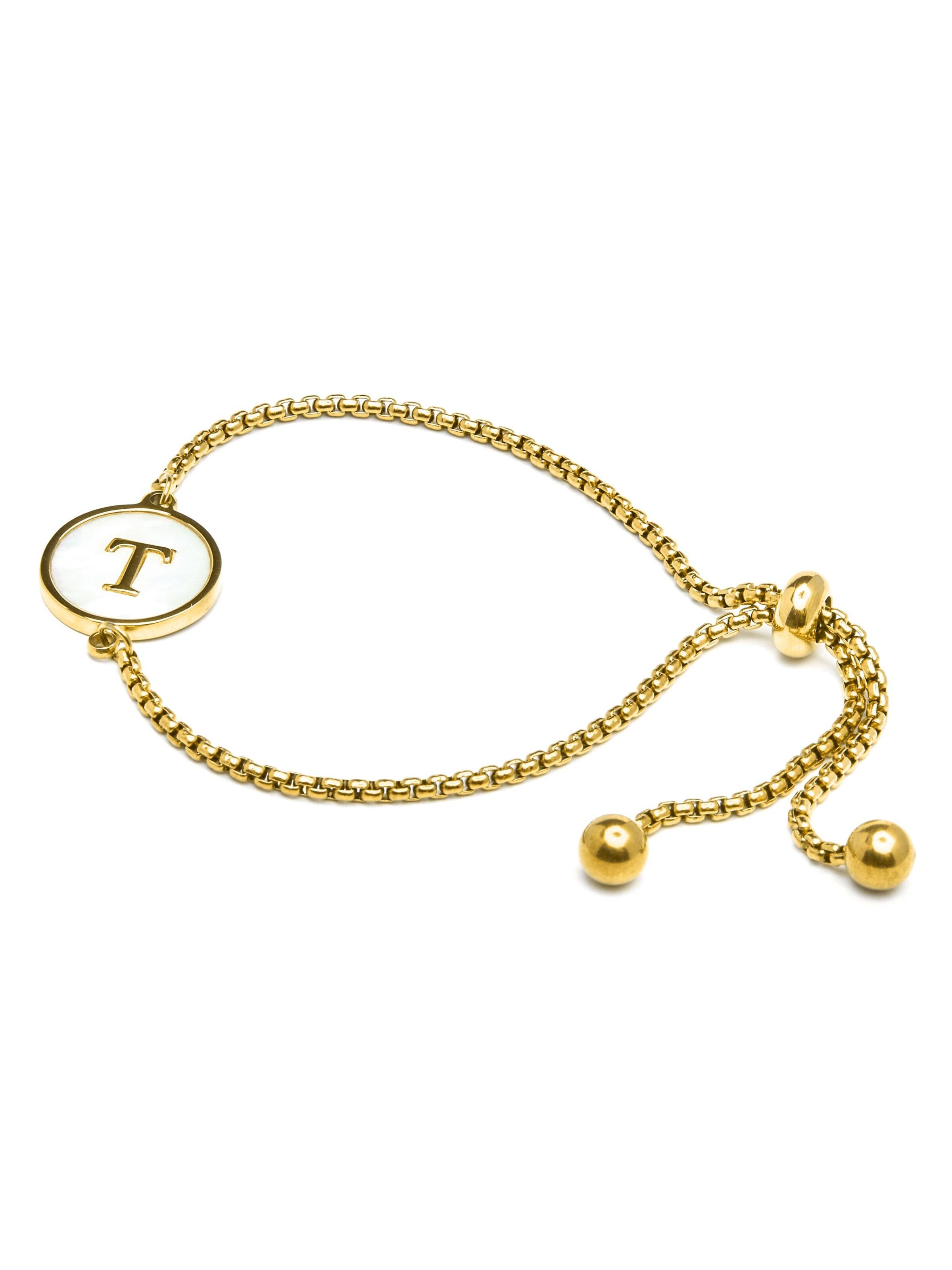 Luxenter - Pulseira 'Alphabet' em ouro