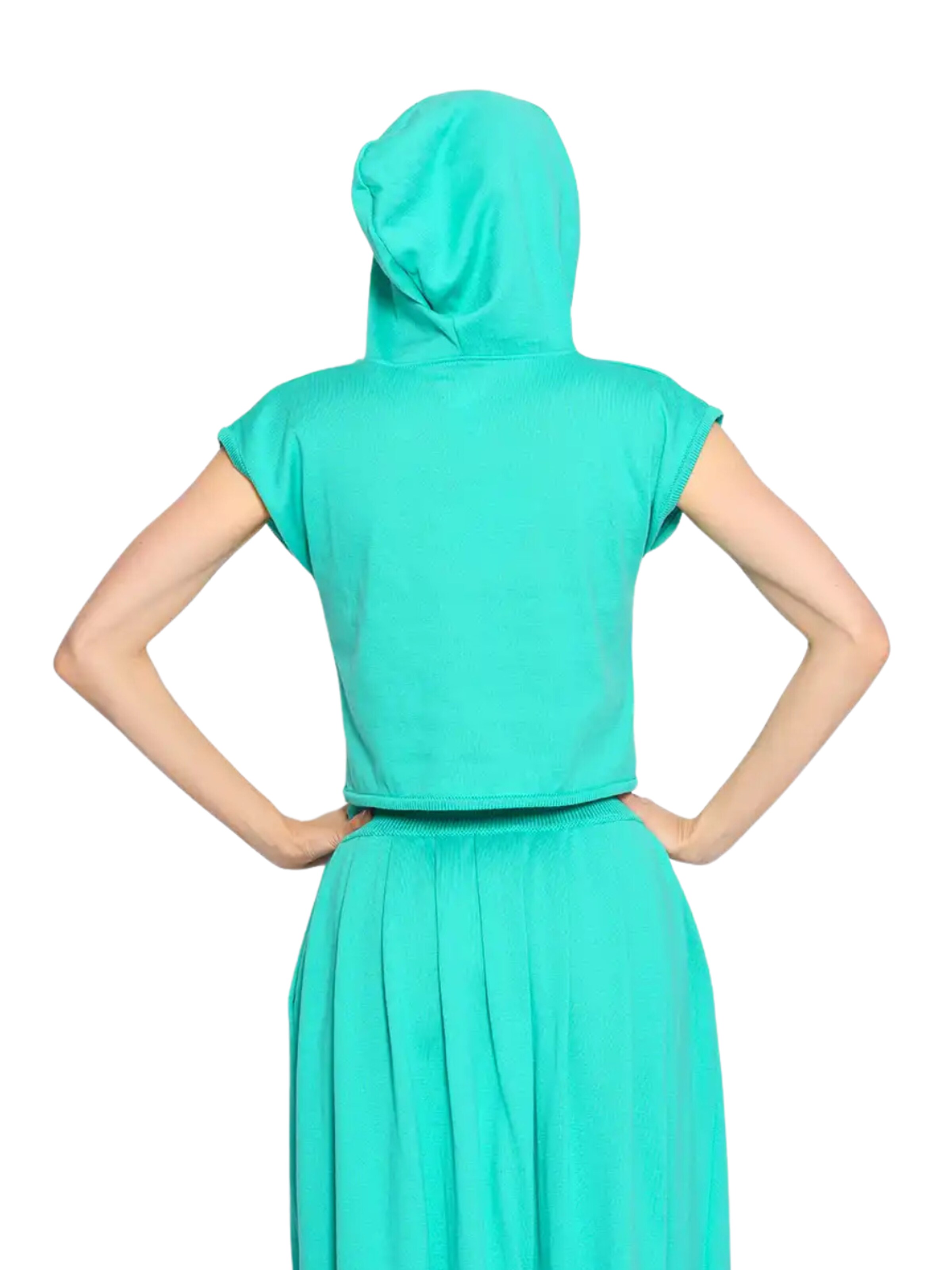 Süel knitwear Knitted top 'Hanna Hoodie' in Green