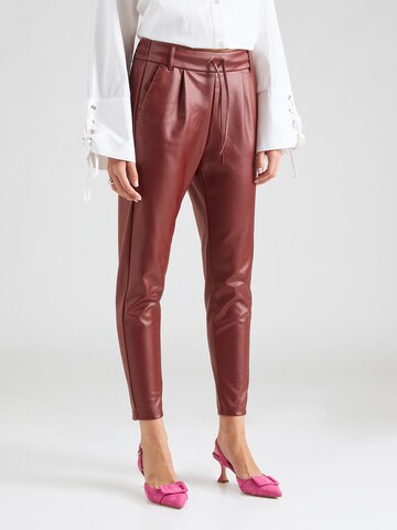 Coupe slim Pantalon à pince 'POPTRASH' ONLY en marron : devant