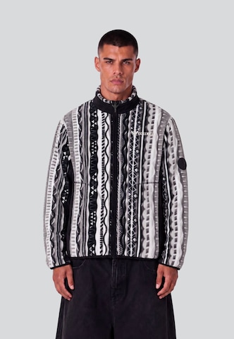 Colucci Fleece jas in Zwart: voorkant
