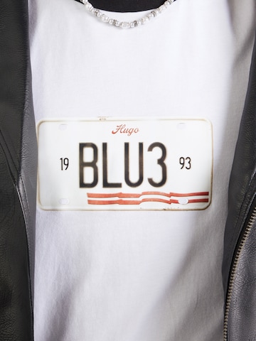 T-Shirt 'Nurangler' HUGO en blanc