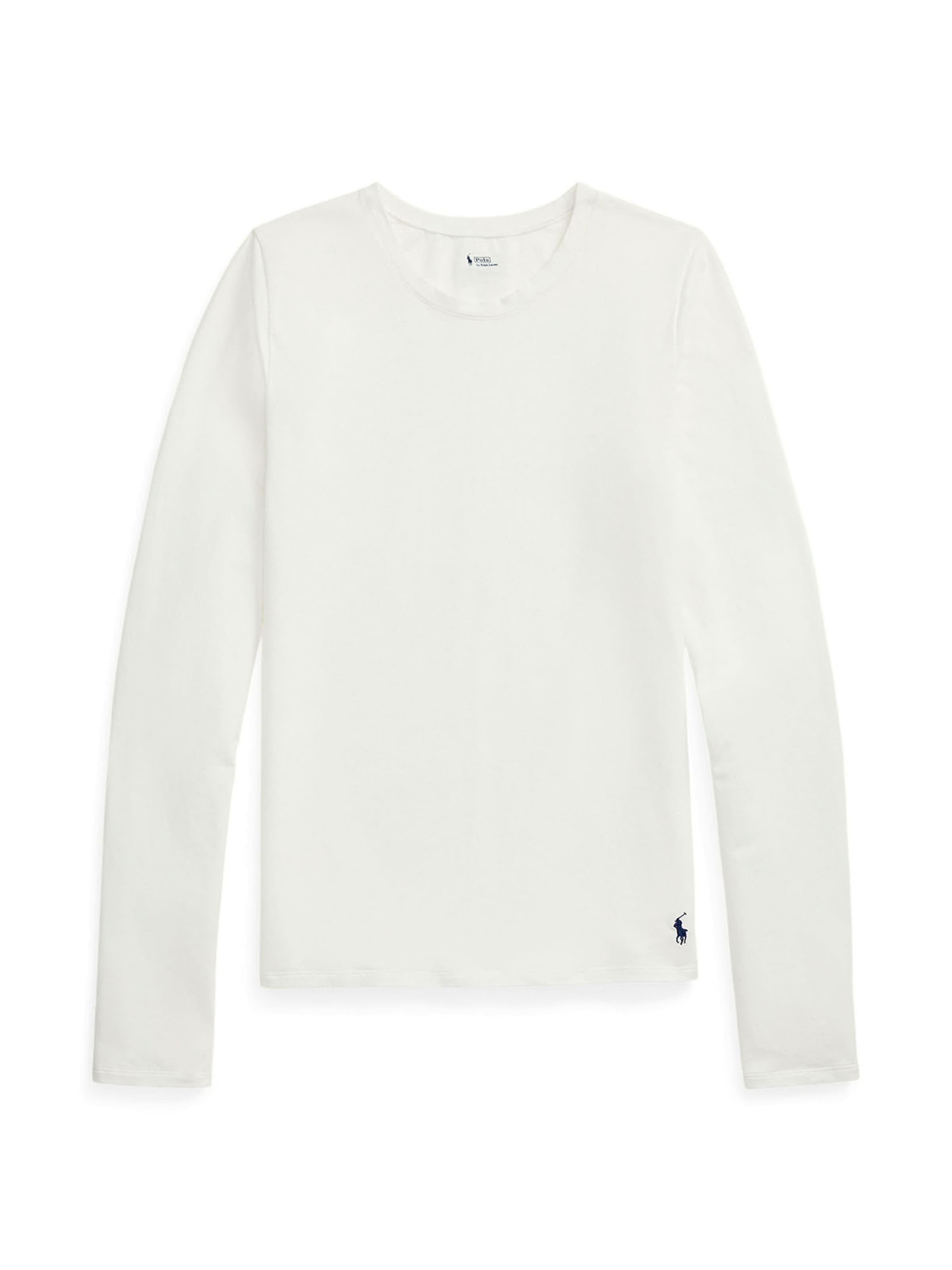 T-shirt ' Club Cotton ' Polo Ralph Lauren en blanc : devant