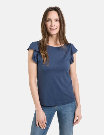 GERRY WEBER Shirt in Blauw: voorkant