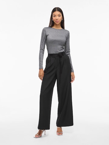 VILA Wide Leg Bukser 'CATALINA' i sort