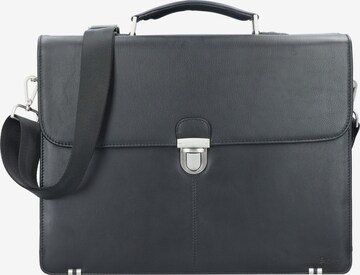 Esquire Document Bag in Black: front