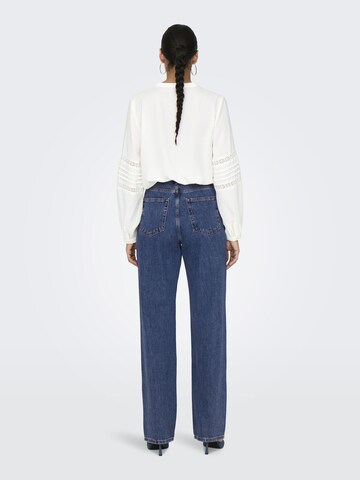 ONLY Wide leg Jeans in Blauw