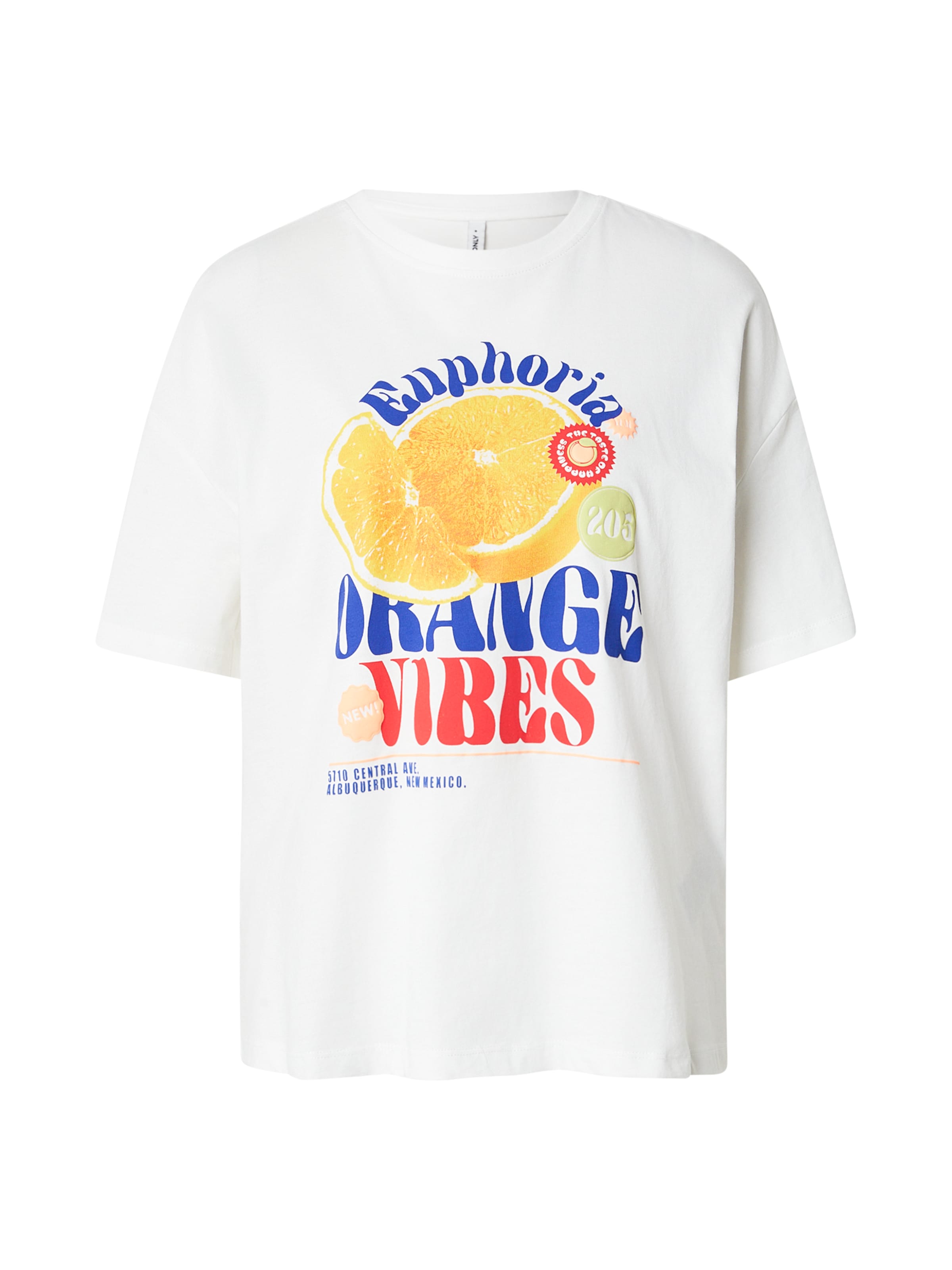 balts ONLY T-Krekls 'ONLBOLETTE': no priekšpuses